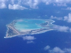 Остров Уэйк, где С-20А совершал дозаправку во время рейсов
